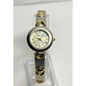 Jones Wear Women's #27 Watch Gold & Silver Tone Bracelet Style 76273 NEW BATTERY